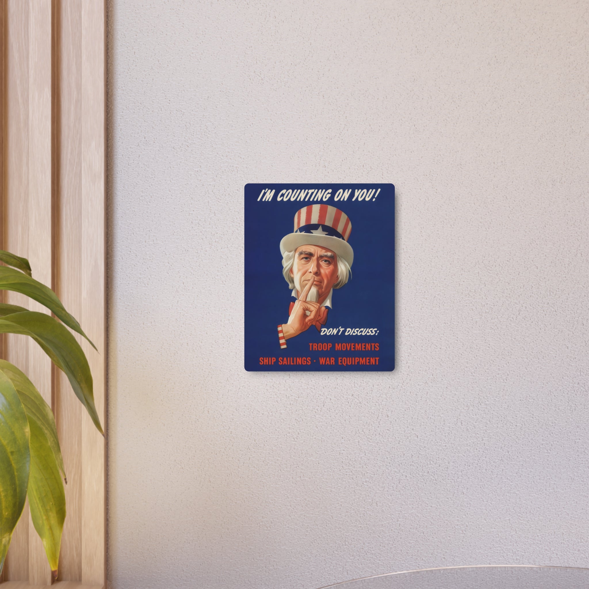 Metal Poster | WW2 "Uncle Sam" Propaganda Poster