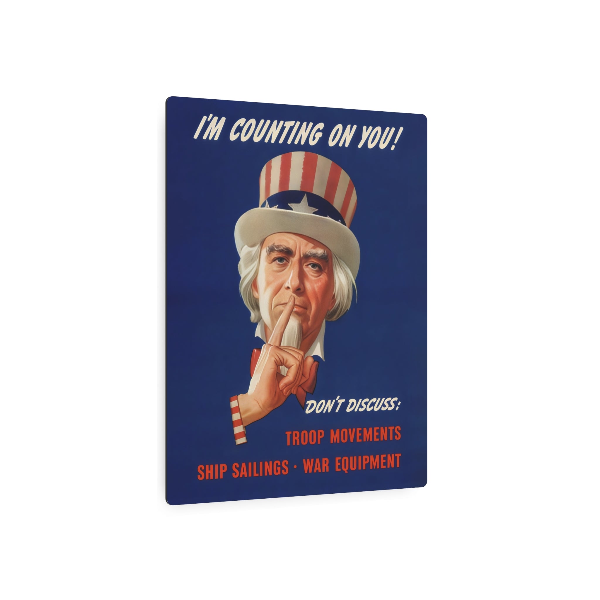 Metal Poster | WW2 "Uncle Sam" Propaganda Poster