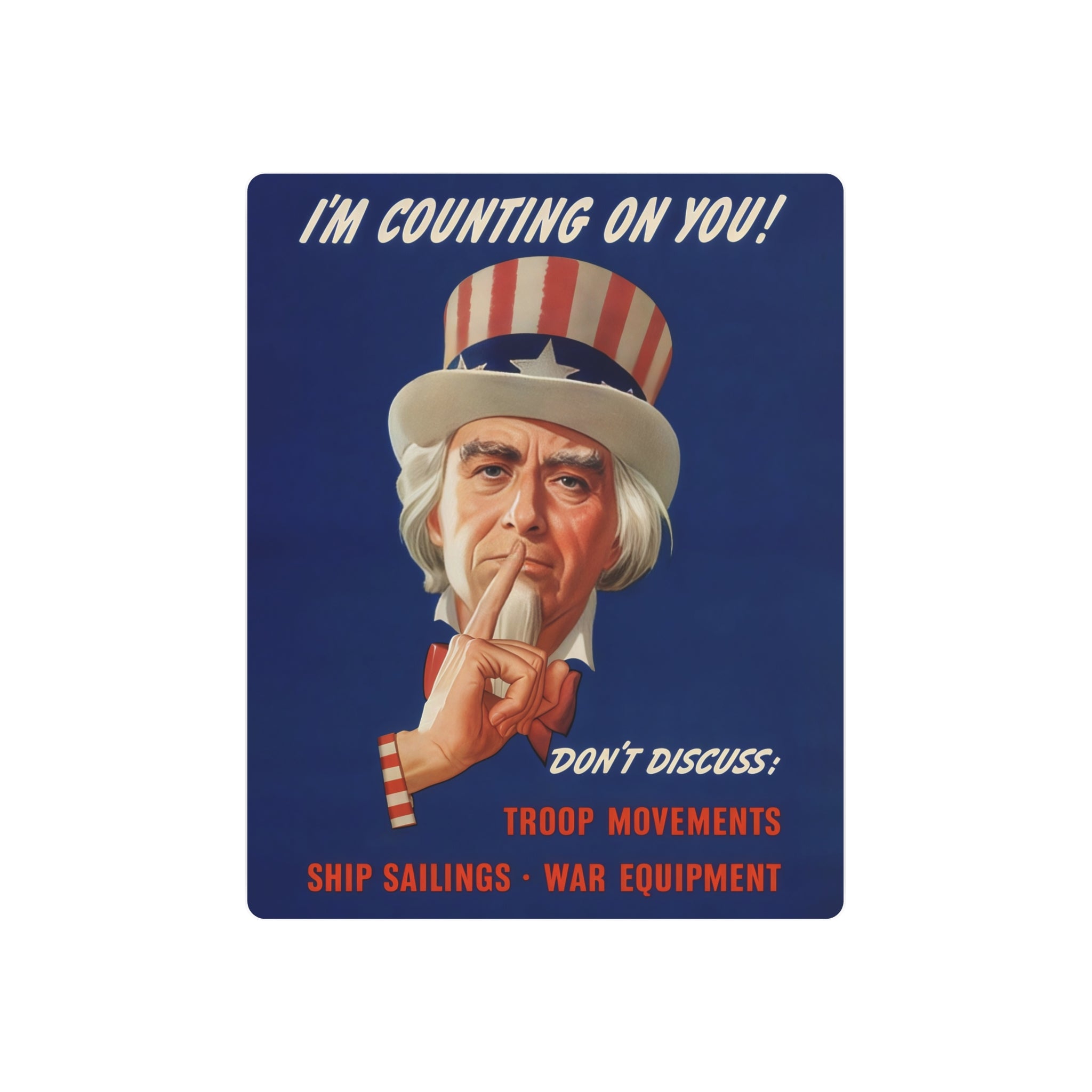Metal Poster | WW2 "Uncle Sam" Propaganda Poster