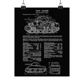 Matte Poster | M4A4/A2 Sherman Tank Specs