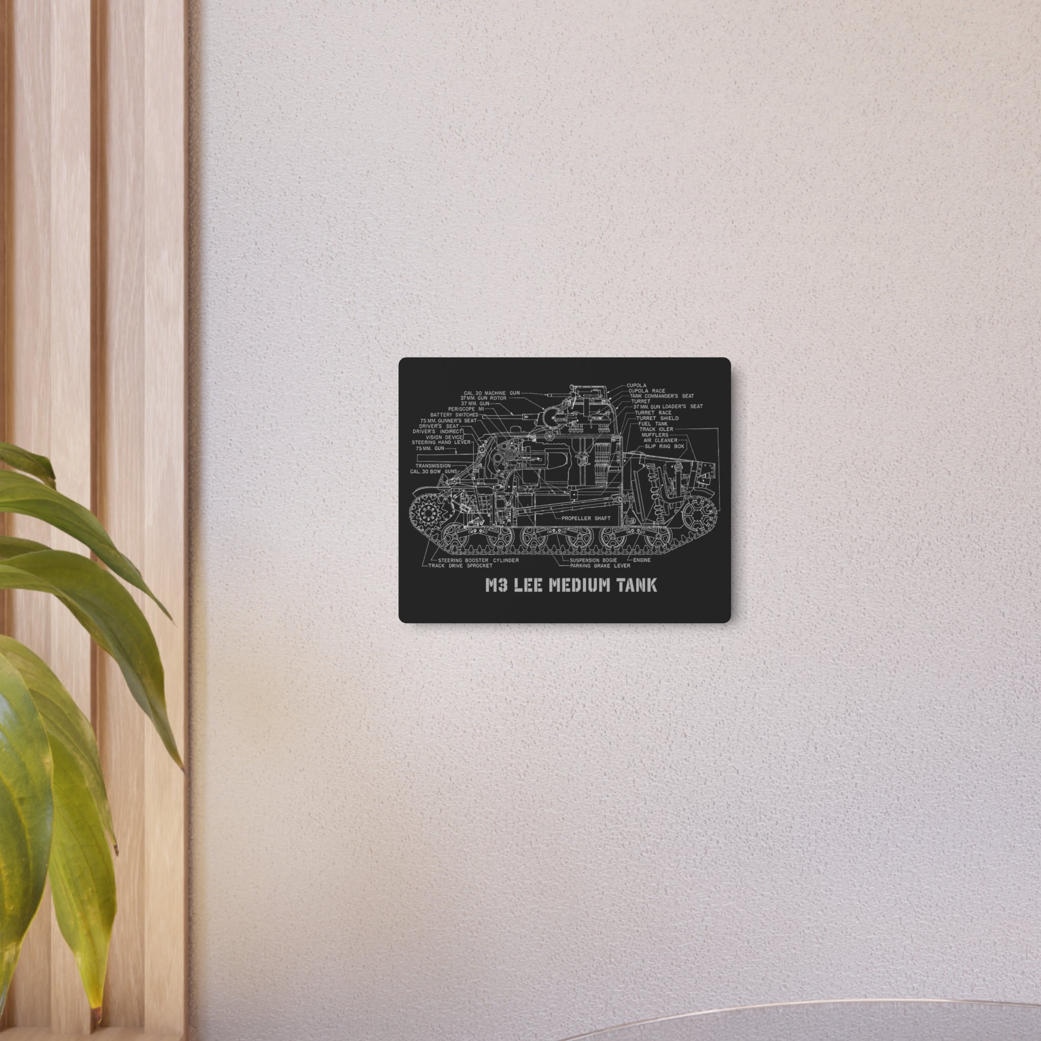 Metal Poster | M3 Lee Tank Cutaway