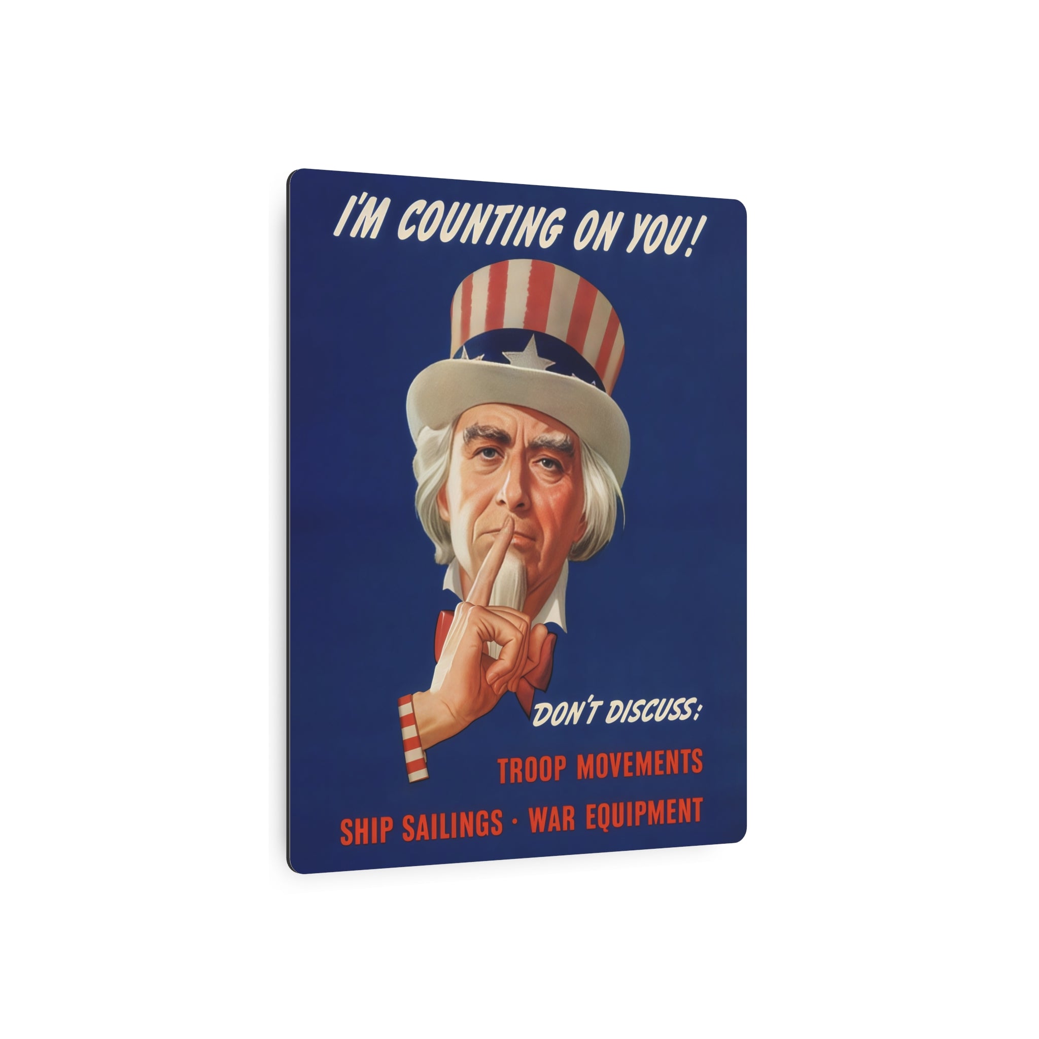 Metal Poster | WW2 "Uncle Sam" Propaganda Poster