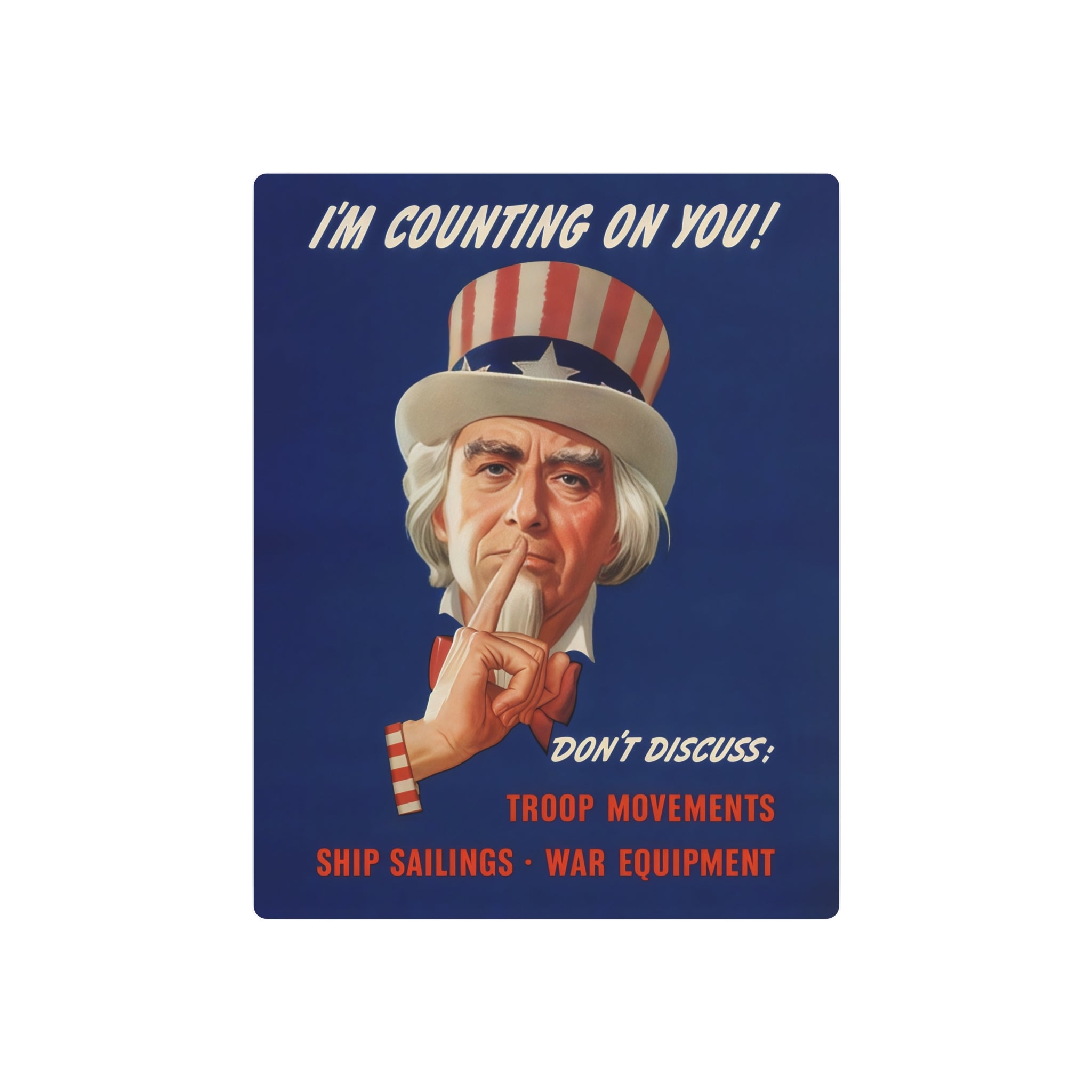 Metal Poster | WW2 "Uncle Sam" Propaganda Poster