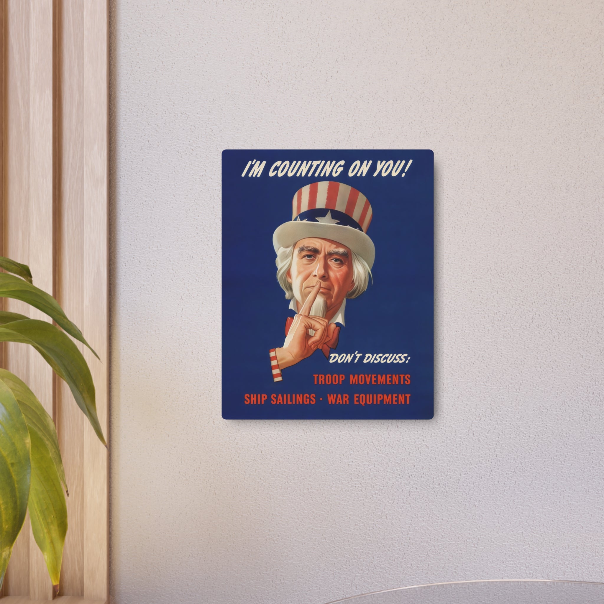Metal Poster | WW2 "Uncle Sam" Propaganda Poster