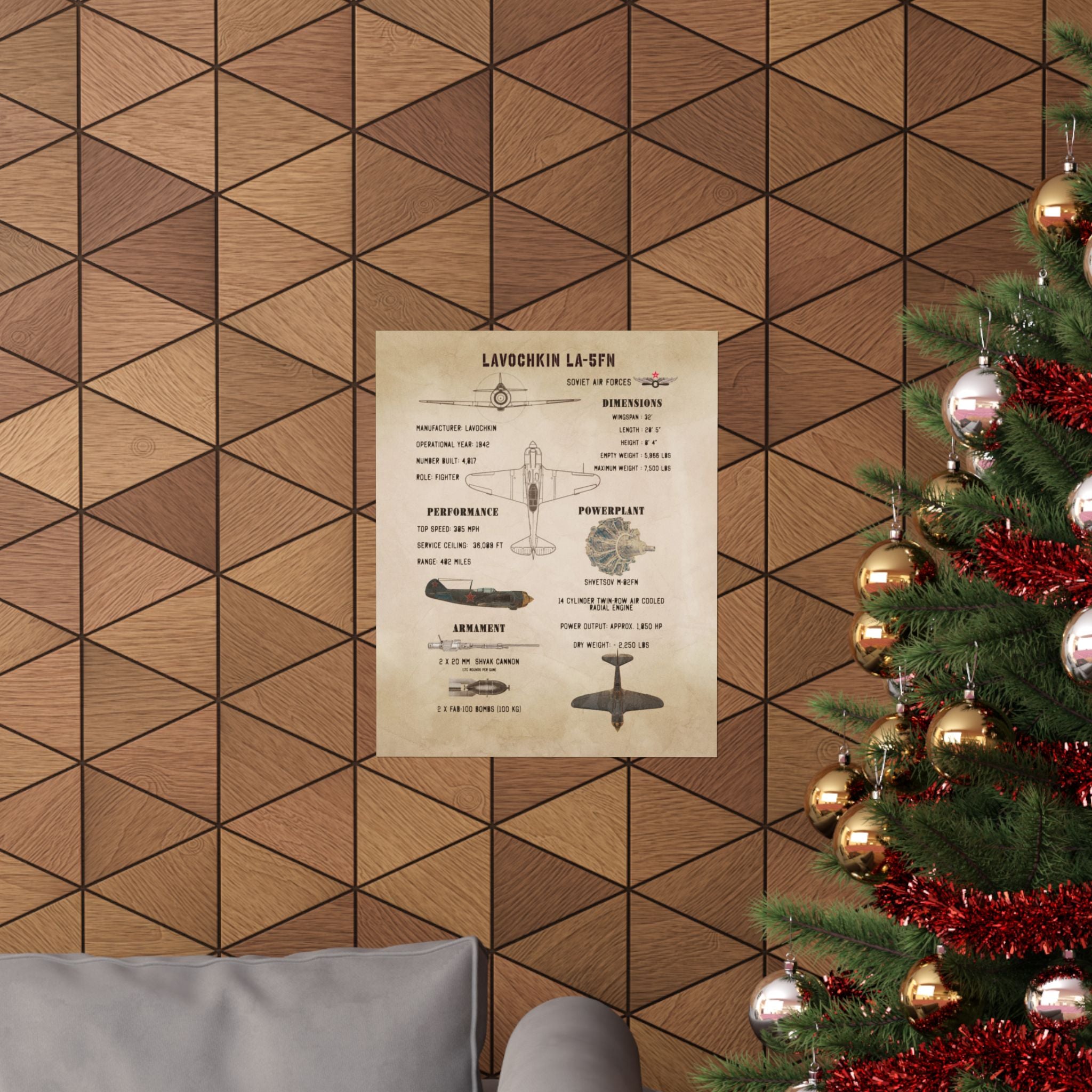Matte Poster | Lavochkin La-5FN Specs